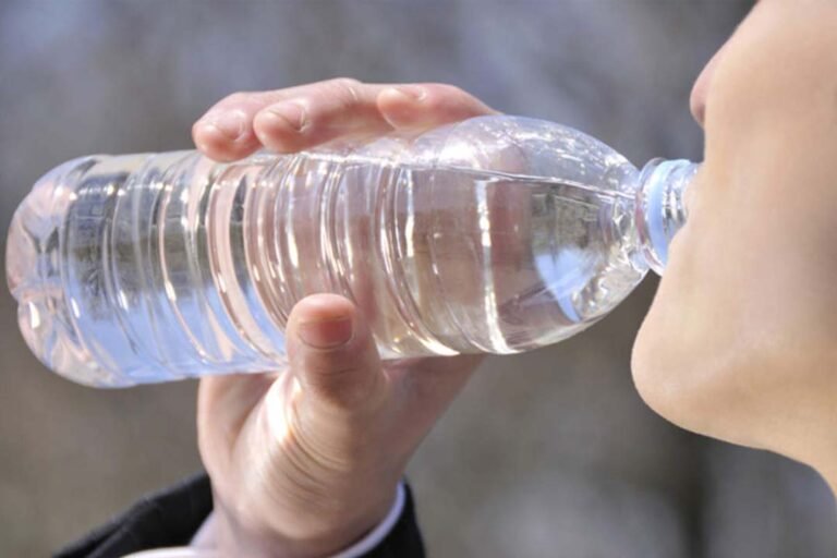 water in plastic bottle