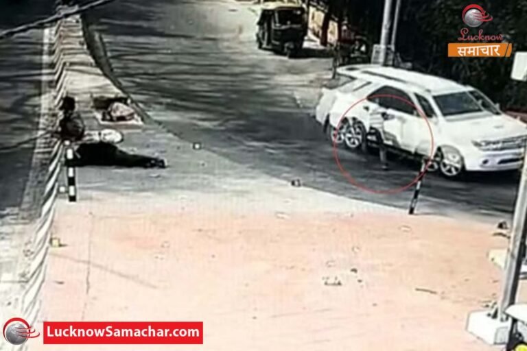 SUV collided with e-rickshaw lucknow samachar
