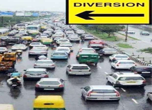 traffic diversion in lucknow